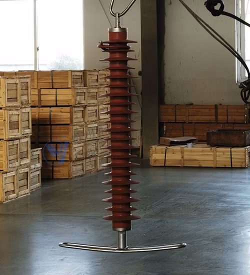 linha 198kv polímero de ZnO alojado prendedor de surto de relâmpago